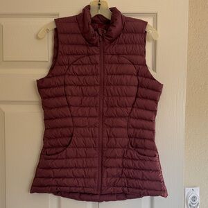 lululemon athletica Quilted Puffer Vest in Burgundy